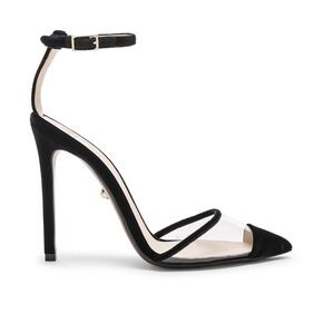 Alevi Milano Bianca Heels in Black Velvet😍